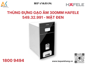Thùng Đựng Gạo Âm 300mm Hafele 549.32.991 - Mặt Đen